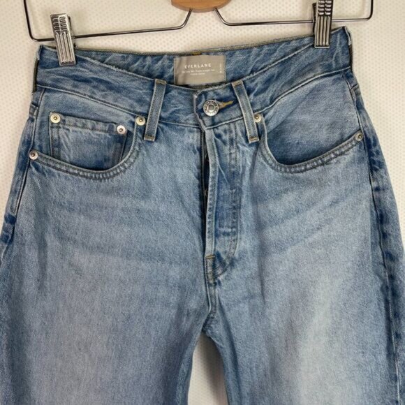 Everlane The Curvy 90s Cheeky Straight Leg High Rise Jean Vintage Mid Blue 26 - Picture 4 of 10